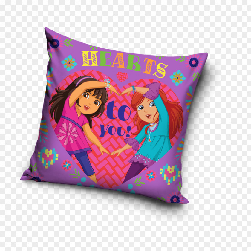 Pillow Poszewka Pościel Dziecięca Pac Man Carbotex Niebieski Pink Violet PNG