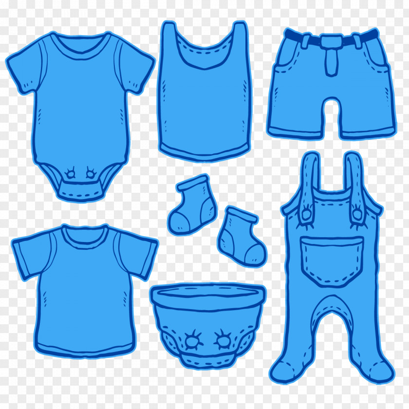 Vector Baby Romper T-shirt Infant Clip Art PNG