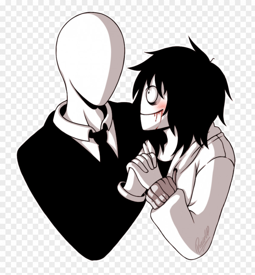 Youtube Slenderman Jeff The Killer Creepypasta Drawing YouTube PNG