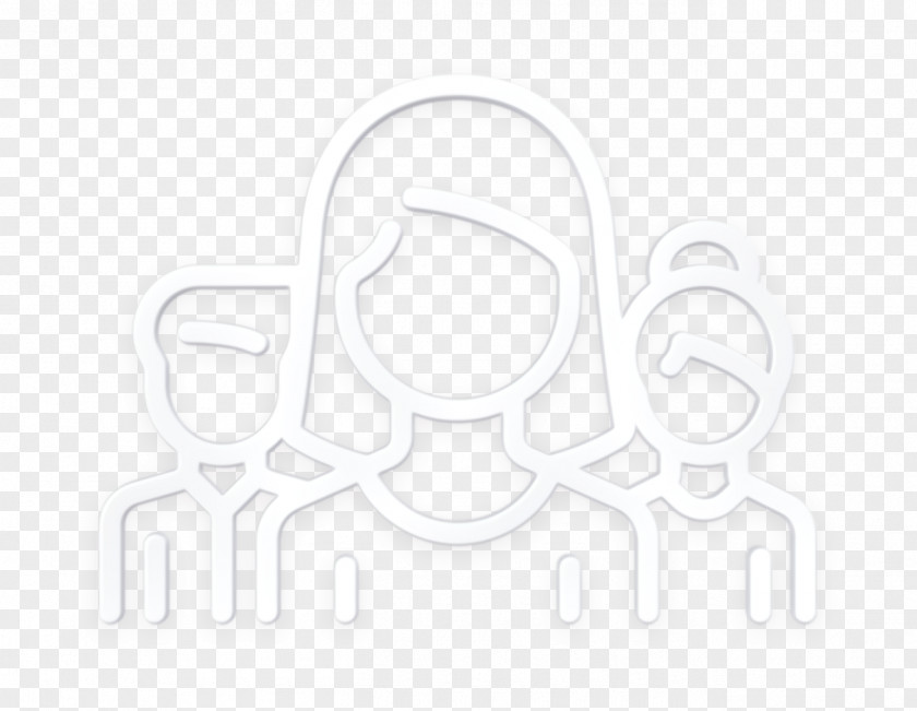 Calligraphy Blackandwhite Teamwork Icon Team PNG