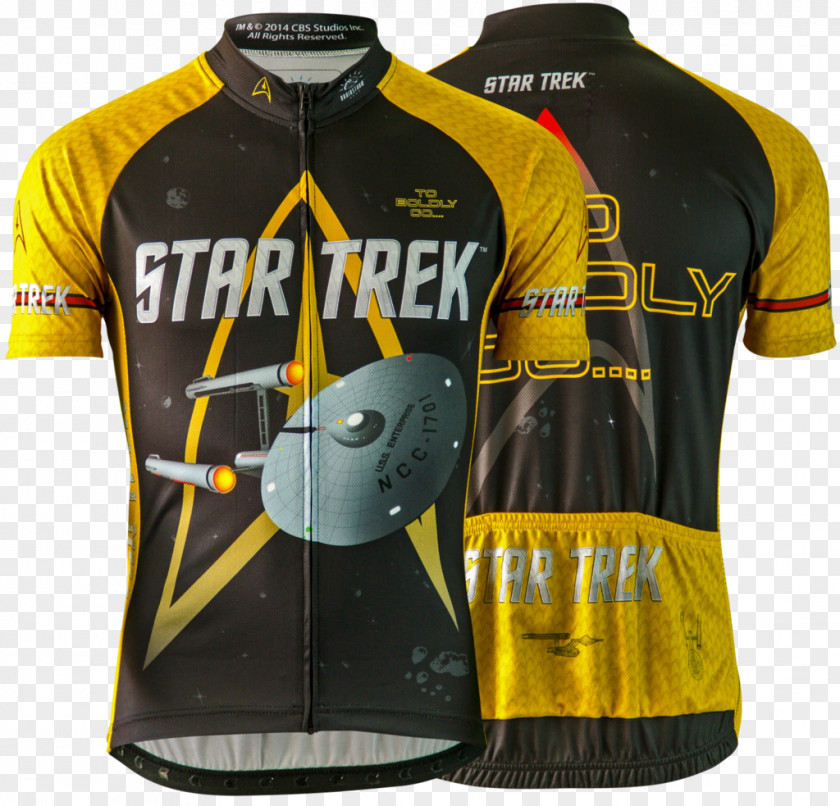 Cycling Men's Star Trek Command Jersey Bicycle PNG