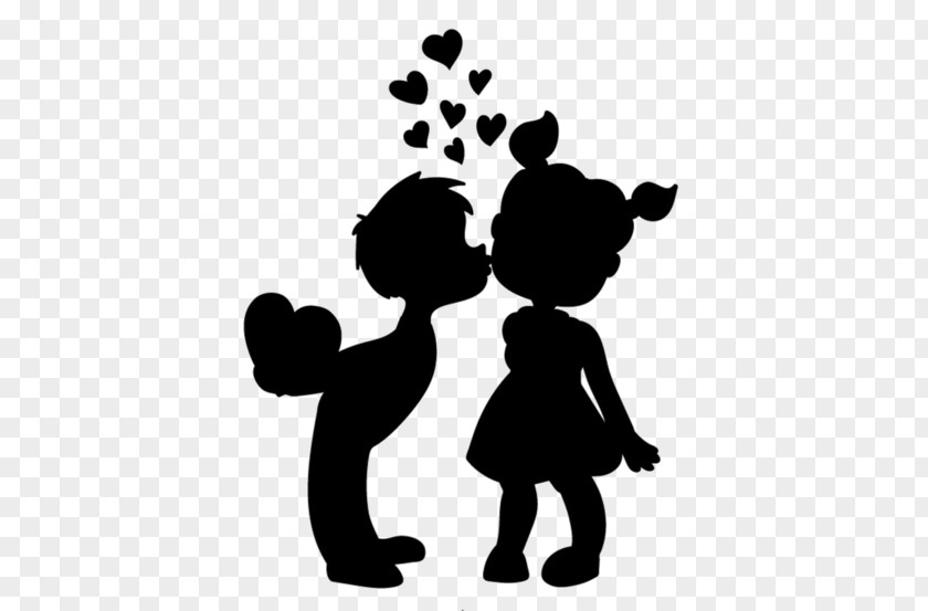 Silhouette Dating Drawing Art Couple PNG