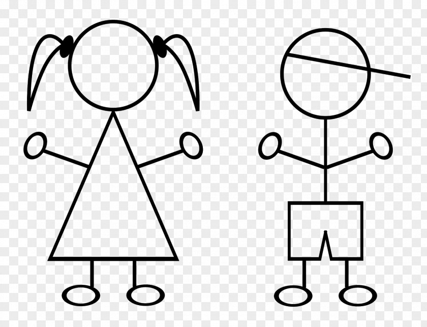 Stick Figure Child Clip Art PNG