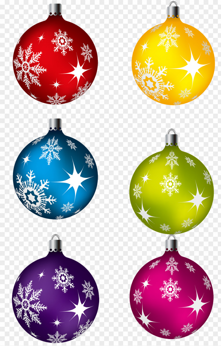 The Snowflake Ball Santa Claus Christmas Ornament Decoration PNG