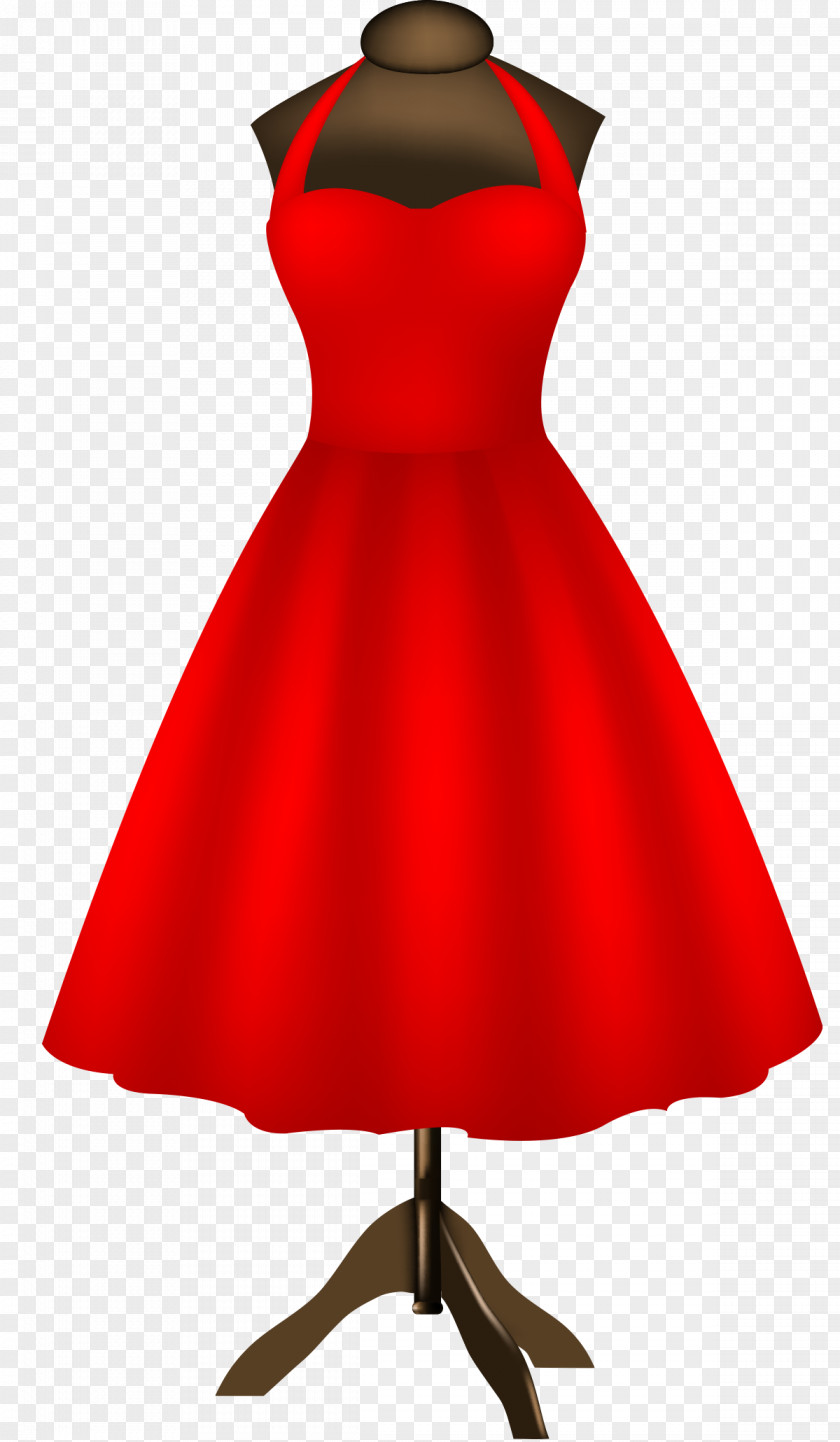 Vector Hand-drawn Cartoon Dress Skirt Clothing Tailor PNG