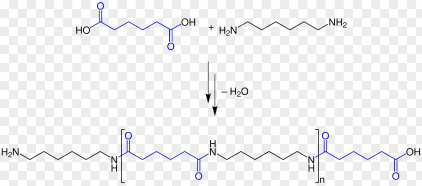 Condensation Polymer Chemical Reaction Nylon 66 PNG