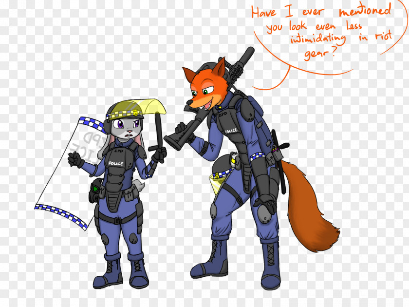 Nick Wilde Lt. Judy Hopps Finnick Police Officer Art PNG