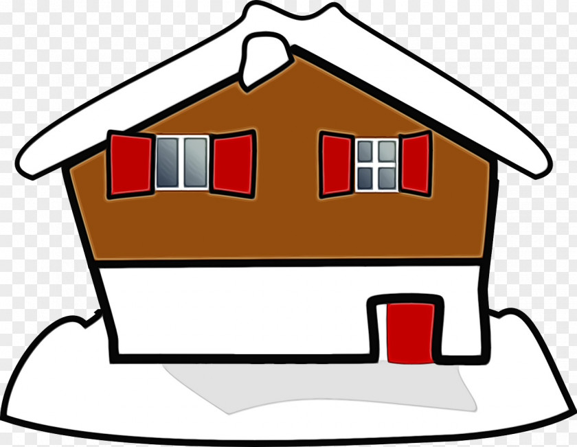 Roof Shed House Property Cartoon Home Line PNG
