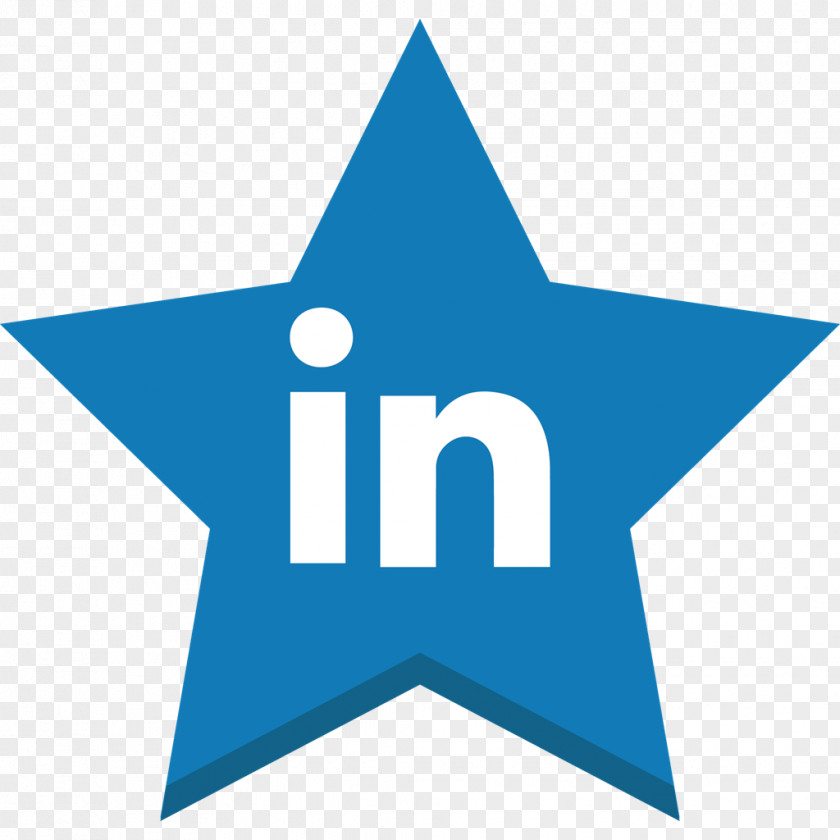 Social Icons Media Star LinkedIn PNG