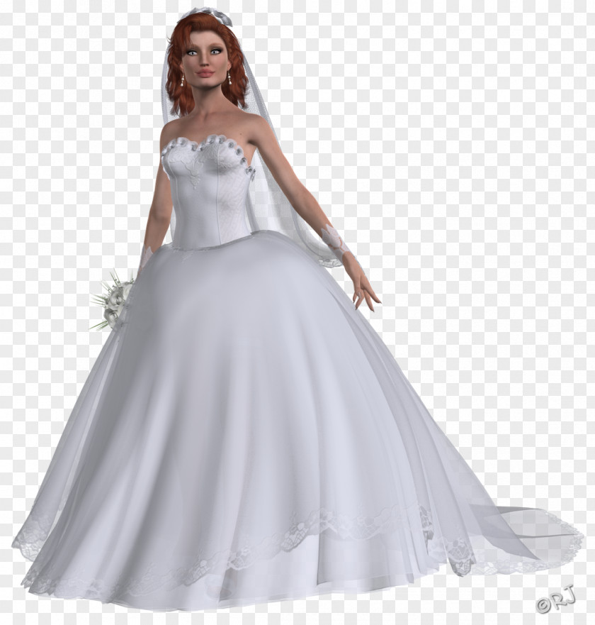 Valentines Day Painted The Bride And Groom Wedding Dress Shoulder Party Cocktail PNG
