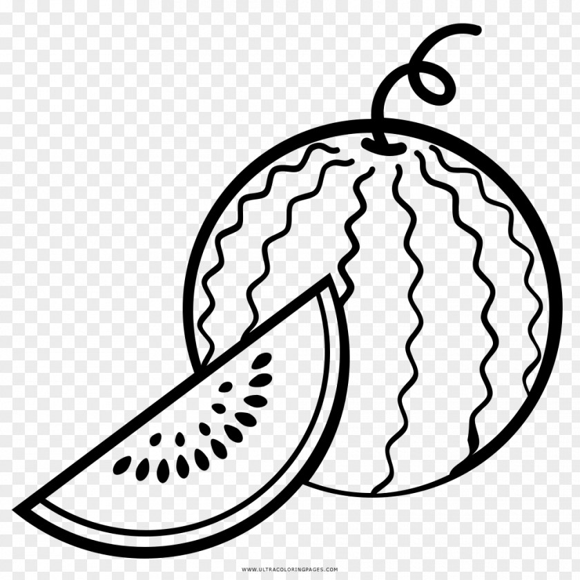 Wassermelone Clipart Drawing Coloring Book Watermelon Line Art PNG