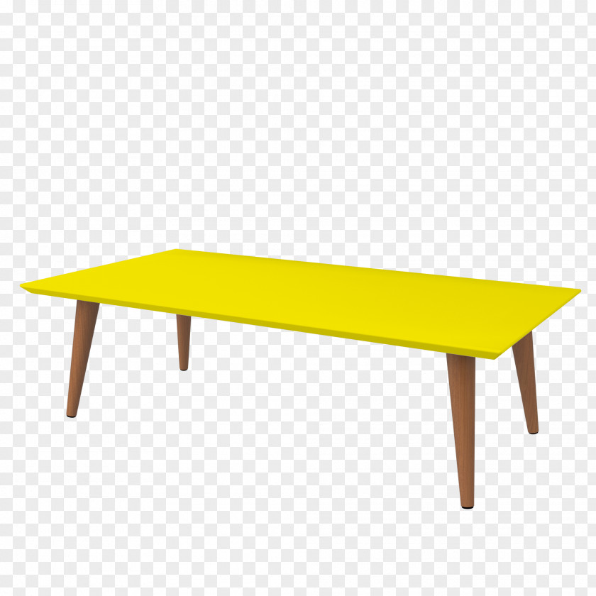 Yellow Coffee Table Tables Living Room Manhattan Comfort Utopia Low Rectangle End Furniture PNG