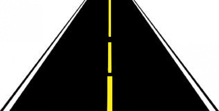 Straight Road Cliparts Triangle Yellow Font PNG