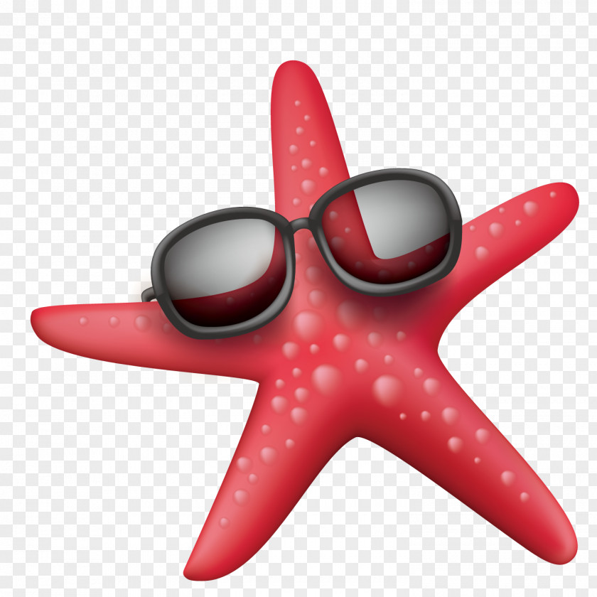 Wearing Sunglasses Starfish Sea PNG