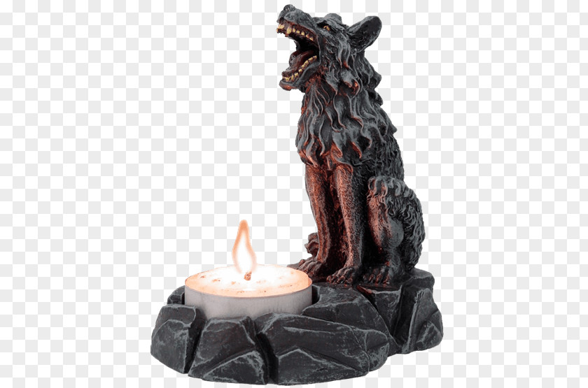 Candle Tealight Gray Wolf Candlestick PNG