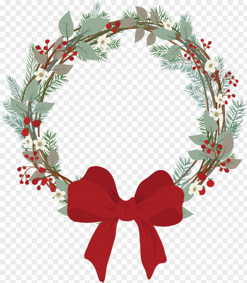 Christmas Wreath Decoration Tree Clip Art PNG