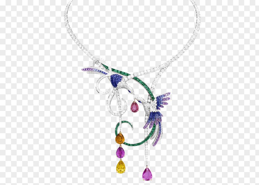 Droplets Necklace Bird Van Cleef & Arpels Earring Jewellery Gemstone PNG