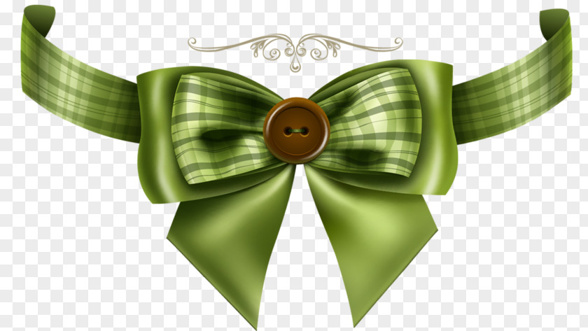 Green Bow Ribbon Decorative Arts Greeting Card Illustration PNG
