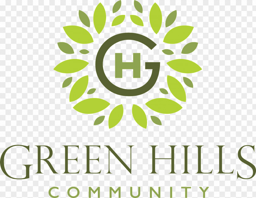 Green Hills Logo Graphic Design PNG