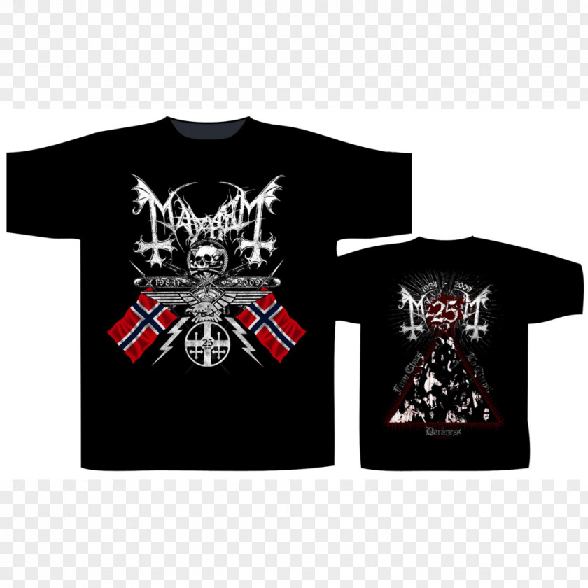 T-shirt Black Metal Heavy Mayhem PNG