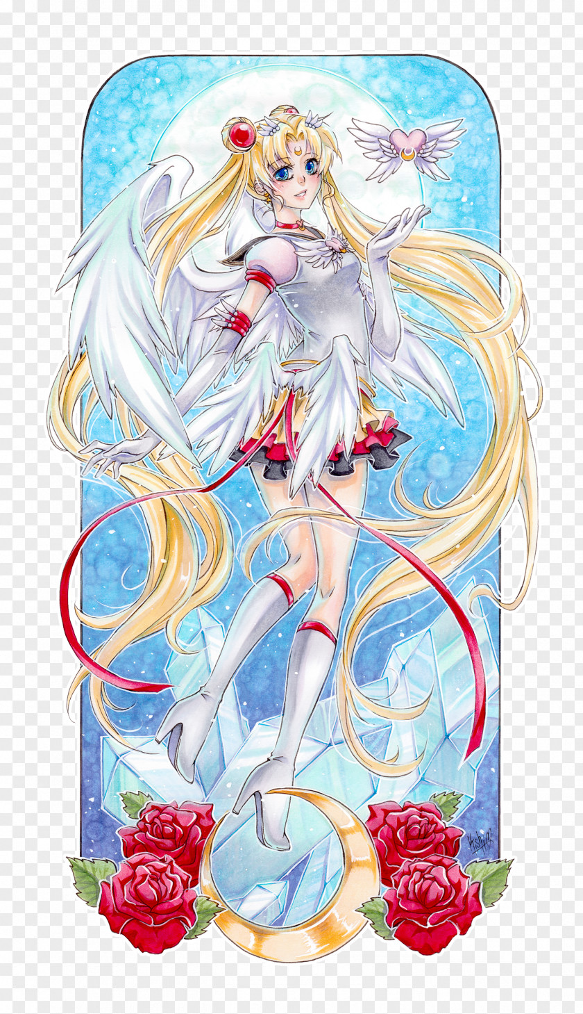The Rabbit Is Inset On Moon Sailor Chibiusa Venus Fan Art Senshi PNG