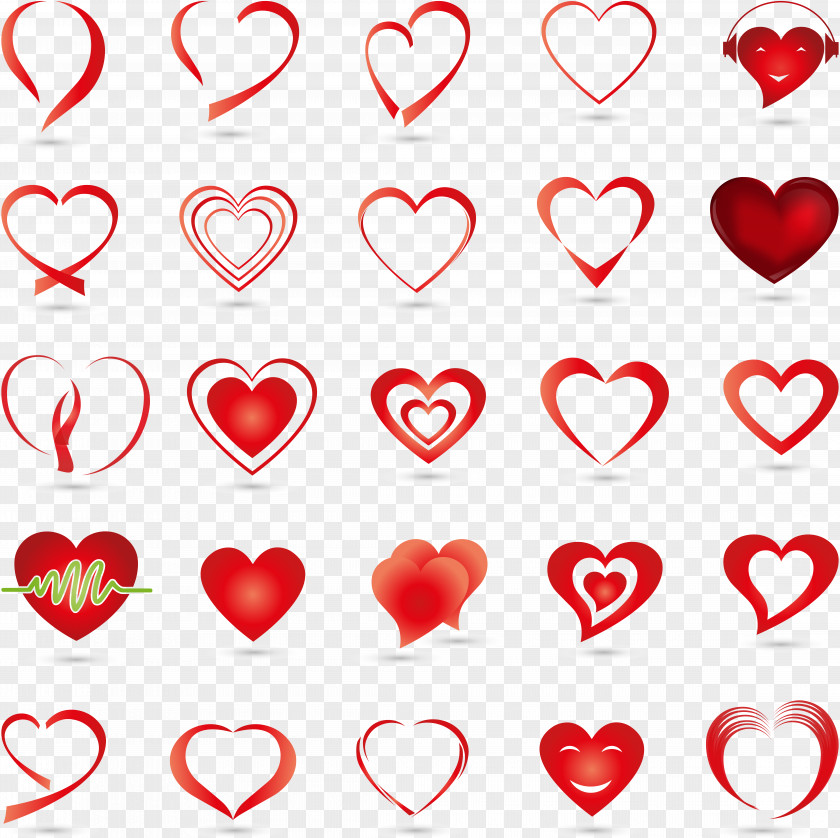 Valentine's Day Red Heart Clip Art PNG