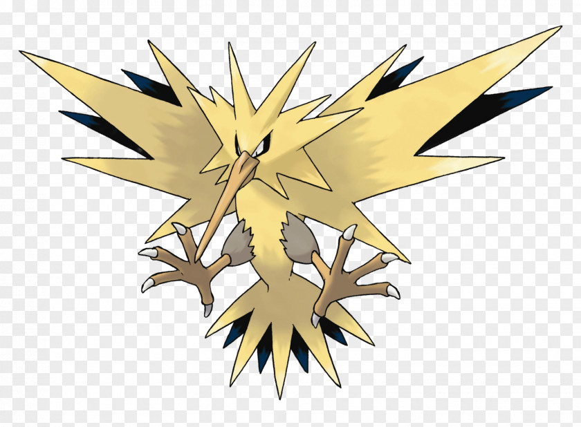 Zapdos Legendary Bird Trio Moltres Articuno Video Games PNG