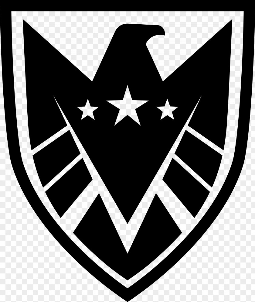Black Shield S.H.I.E.L.D. Logo Marvel Cinematic Universe Decal PNG