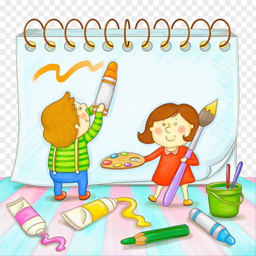 Child Painting Clip Art PNG