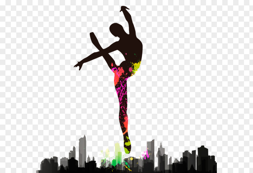 Creative Gymnastics Dance Silhouette Ballet PNG