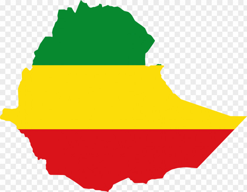 Flag Of Ethiopia National Map PNG