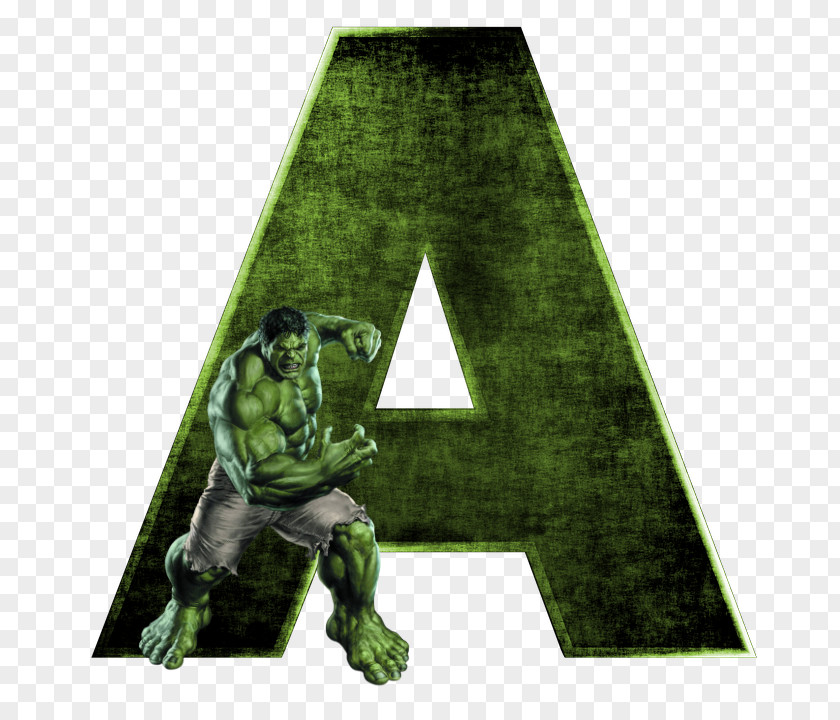 Hulk Letter Alphabet Superhero M PNG