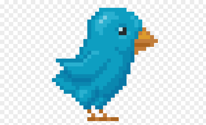 Pixel Art Bird PNG