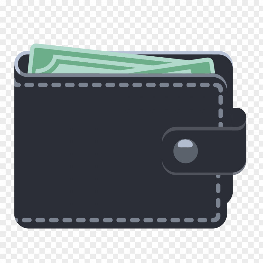 Vector Black Wallet Stock Photography Drawing Illustration PNG