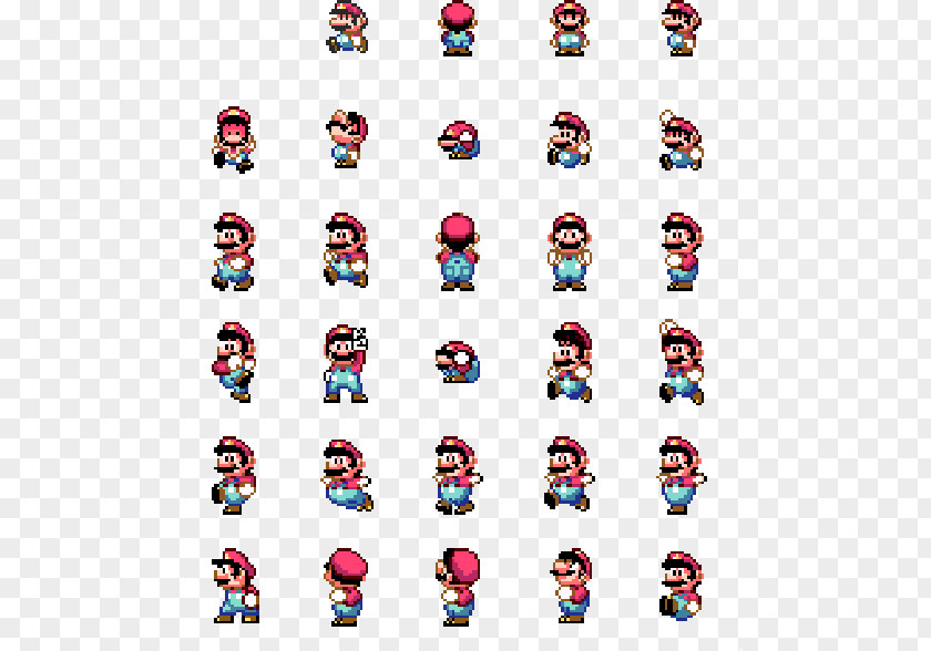 2d Game Character Sprites Super Mario World Bros. All-Stars Bowser PNG