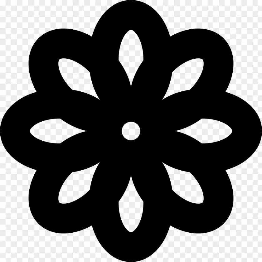 Black Flowers And White Clip Art PNG