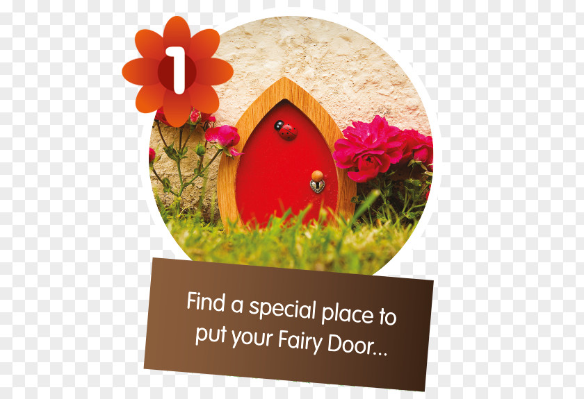 Deliver The Take Out Fairy Door Christmas Ornament Flower PNG