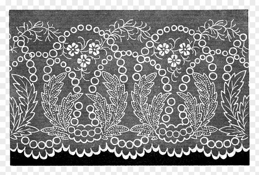 Lace Boarder Textile Pattern PNG