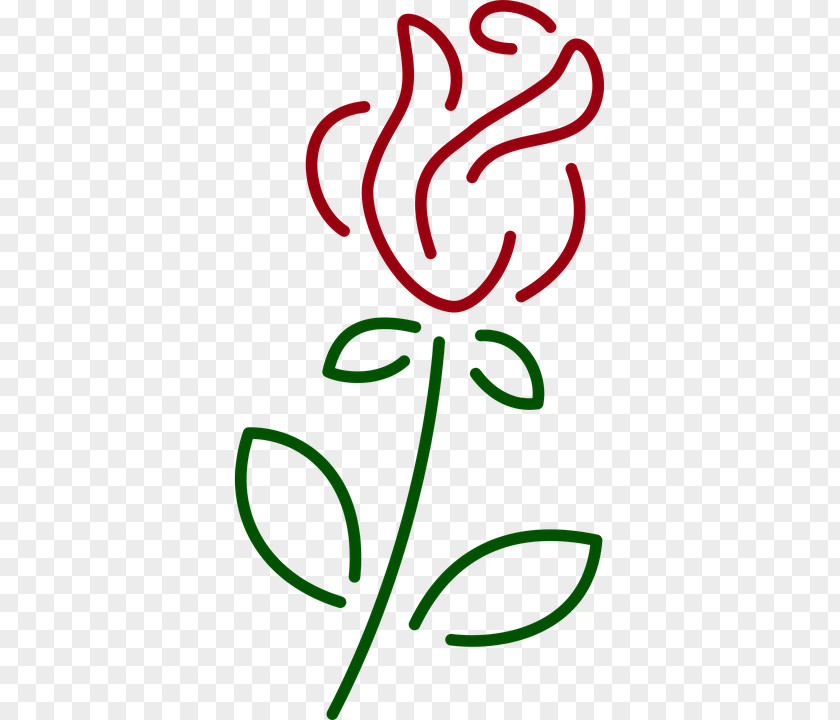 Rose Clip Art Vector Graphics Image Line PNG
