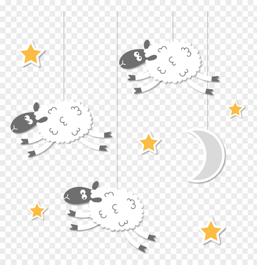 Sheep On The Sky Vector Clip Art Resources PNG