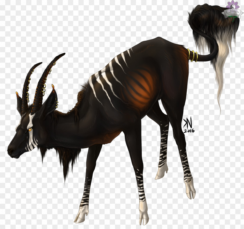 Antelope Okapi Cattle Wildlife Mammal PNG