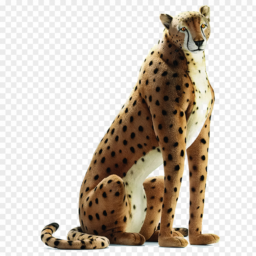 Cheetah Life-Size Hansa Plush Stuffed Animals & Cuddly Toys PNG
