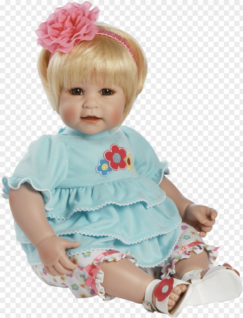 Doll Blond Infant Brown Hair Eye PNG
