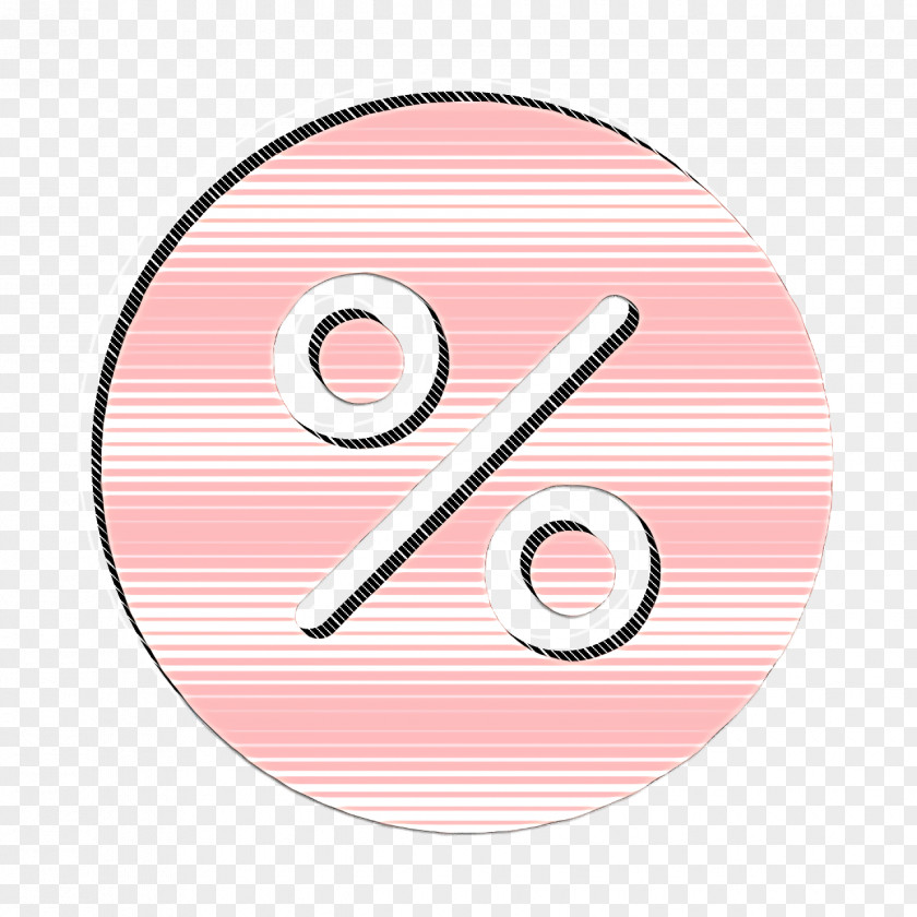 Ecommerce Icon Percent Percentage PNG