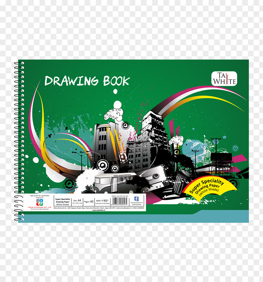 Spiral Wire Notebook Activity Book Drawing Taj White Online PNG