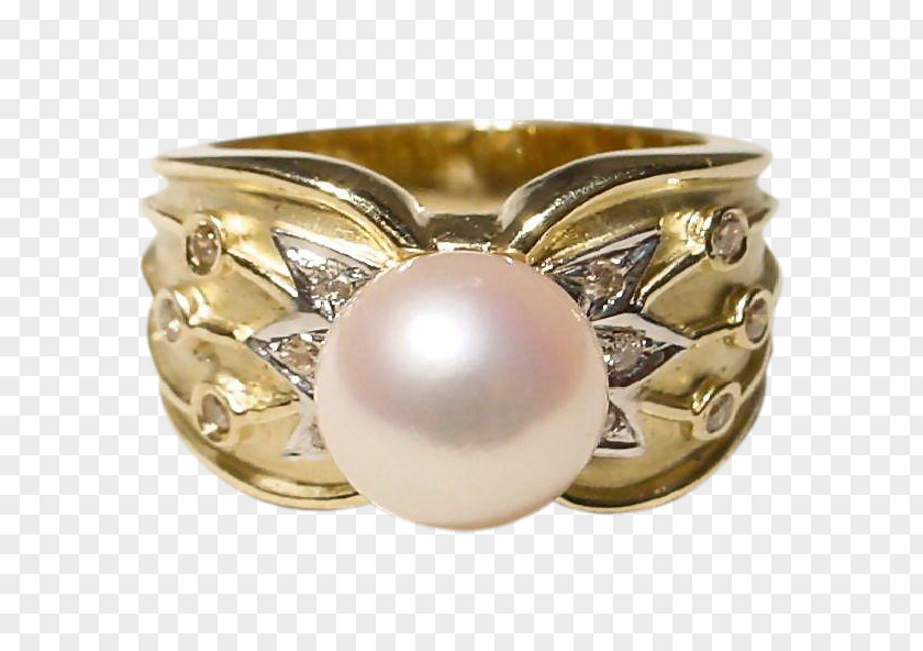 Cultured Pearl Akoya Oyster Ring Body Jewellery PNG