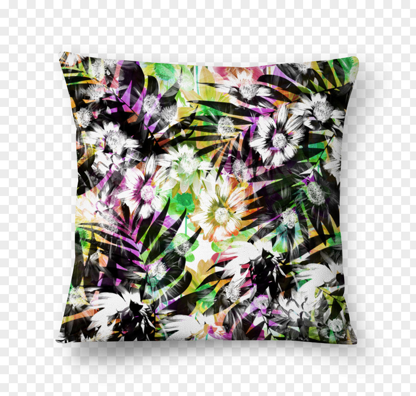 Watercolor Palm Leaf Throw Pillows Cushion PNG