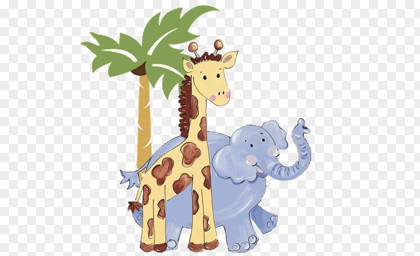 Zoo Animals Giraffe Infant Clip Art PNG