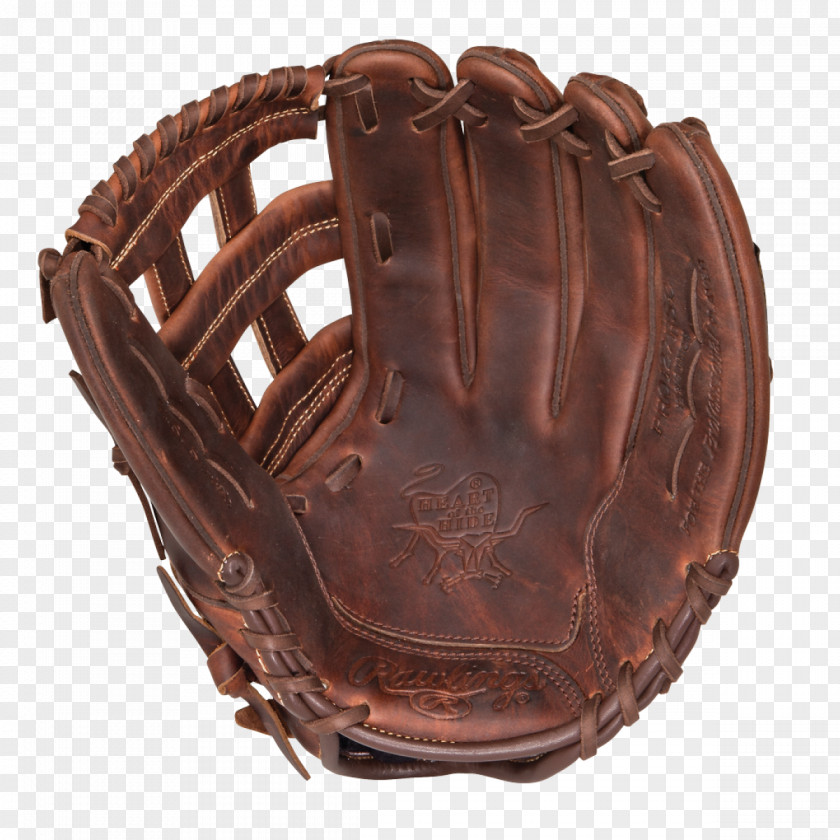 Baseball Glove Leather Brown PNG