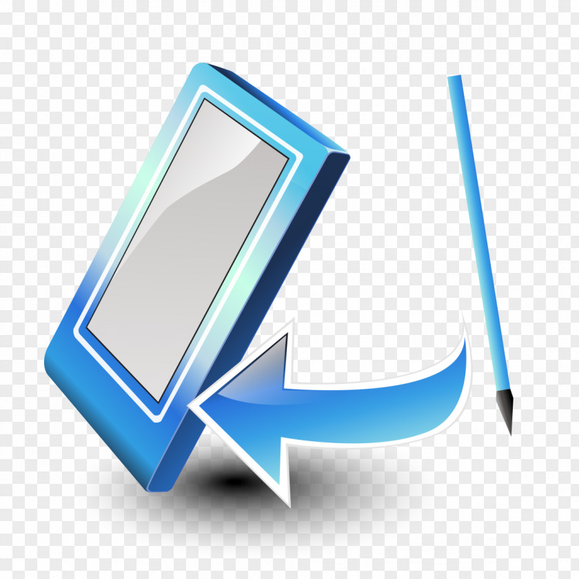 Blue Cartoon Tablet Animation PNG